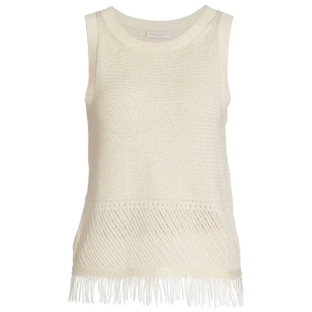 Ramy Brook Fringed Linen Tank Top - Picture 2 of 12